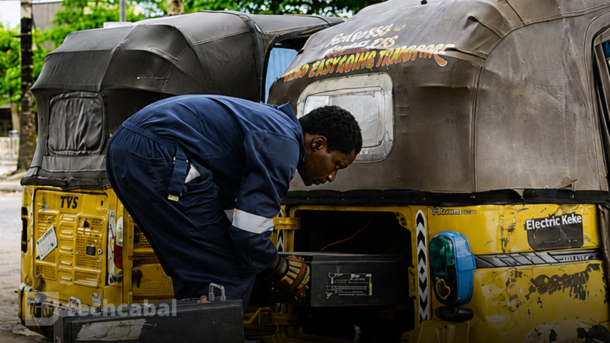 Au Nigeria, les tricycles électriques se chargent au diesel : l&rsquo;innovation durable aux prises avec les réalités