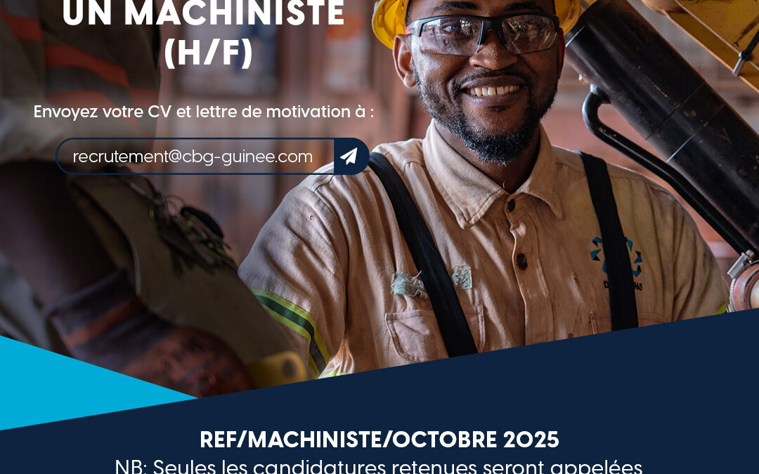 La CBG renforce son équipe à Kamsar : une opportunité pour les machinistes guinéens