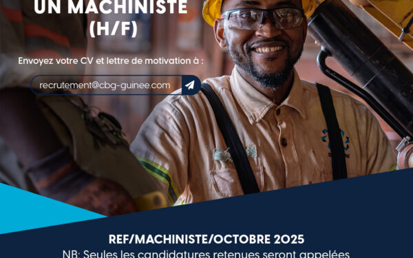 La CBG renforce son équipe à Kamsar : une opportunité pour les machinistes guinéens