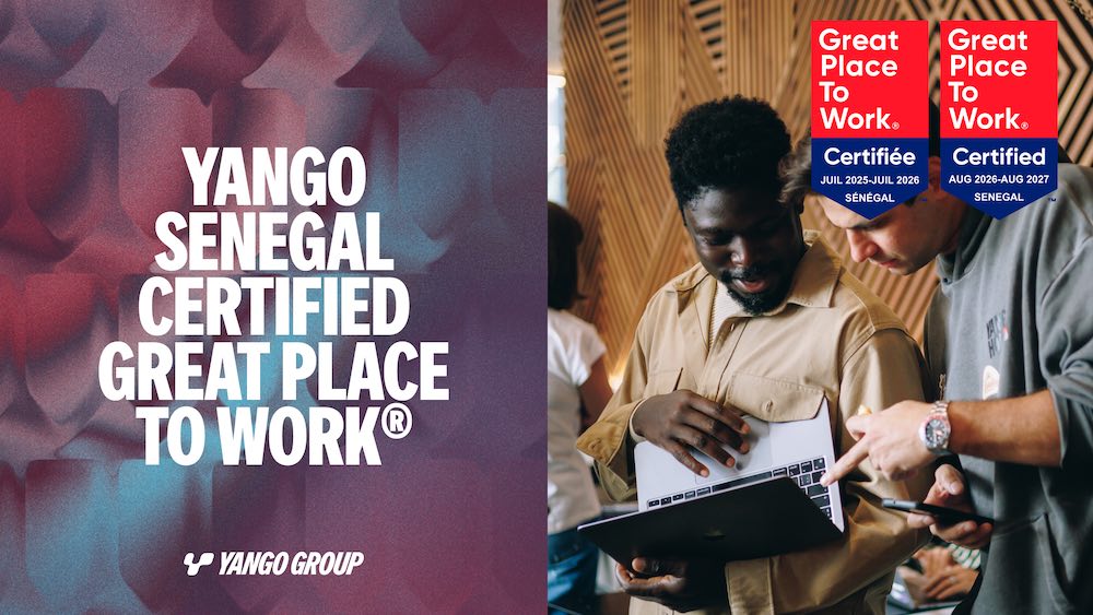 Yango Sénégal obtient sa deuxième certification Great Place to Work® consécutive