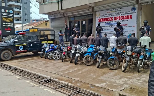 Guinée : le démantèlement d&rsquo;un réseau de vols de motos à Conakry marque une accélération de la lutte contre le crime organisé