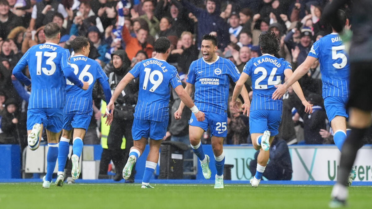 Premier League : Brighton impressionne et écrase Crystal Palace