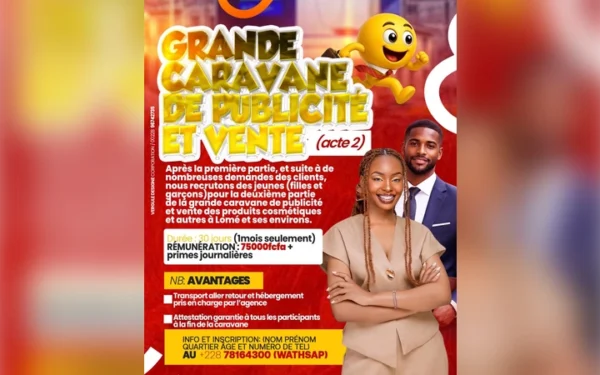 Lomé : une caravane commerciale pour former les jeunes au marketing